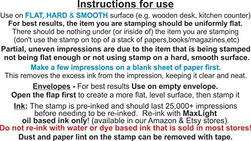 Personalized Return Address Stamp, Black Ink - Image 4
