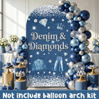 Serencatcher 7.2ft Denim & Diamonds Arch Backdrop Cover Arch Covers - Image 6