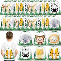 Ferraycle 30 Pack Safari Drawstring Bags Animals Jungle Gift Party Favors Wildlife Goodie Treat Bags for Holiday Birthday Christmas Party Baby Shower, 9.8 x 11.8 Inch by Ferraycle