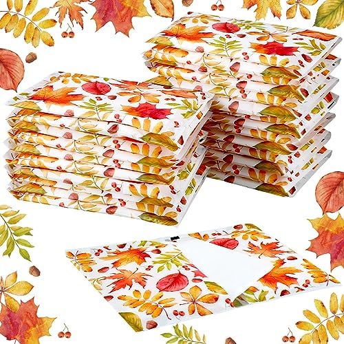 PerKoop 100 Pack Travel Tissues Pocket Size, 3 Ply, Fall Leaf by PerKoop