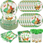 Ziliny 280 Pcs Dinosaur Tableware Decoration Set Birthday Party Favors by Ziliny