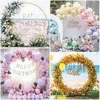 Fomcet 6.6ft Round Backdrop Stand Gold Circle Arch Metal Wedding Arch - Image 7