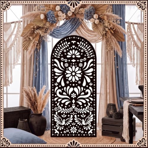 Gerrii 6 ft Cielito Lindo Arch Backdrop, All-in-one Stand up, Black - Image 5