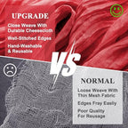 Wokceer Cheesecloth Table Runner Red 10FT Boho Gauze Runner, 12 Pack - Image 4