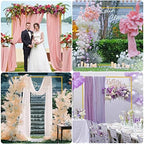 Fomcet Square Backdrop Stand Metal Gold 6.6FT x 5.2FT Wedding Arch Stand - Image 5