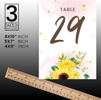 Unique Flower Wedding Table Number Cardss 1-100 Double Sided For Reception Event Party Baby Shower Birthday 4x6 - Image 4