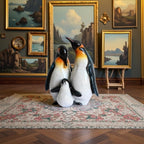 Cute Penguin Family Figurines Penguin Desk Decor Home Decor Living Room - Image 2