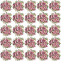 Peonies Artificial Flowers Bulk, 24 Bundles - Dusty Rose by Scawim