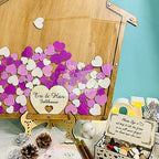 Rustic Wooden Wedding Guest Book Alternative, House Shape Drop Box Frame - Image 3