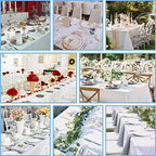 Kesfey 4 Packs White Table Cloths Rectangle 70 x120 inch Washable Polyester Fabric White Tablecloths for 6-8 Ft Tables Stain and Wrinkle Resistant Reusable Table Covers for Parties Wedding Banquet - Image 7