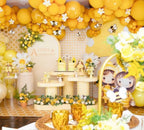 Ginger Yellow Checkered Arch Backdrop Cover 6FT Yellow Gingham Stretchy Spandex Arch Stand Cover for Birthday Baby Shower Ceremony Wedding Party Decoration (Only Cover) - Image 4