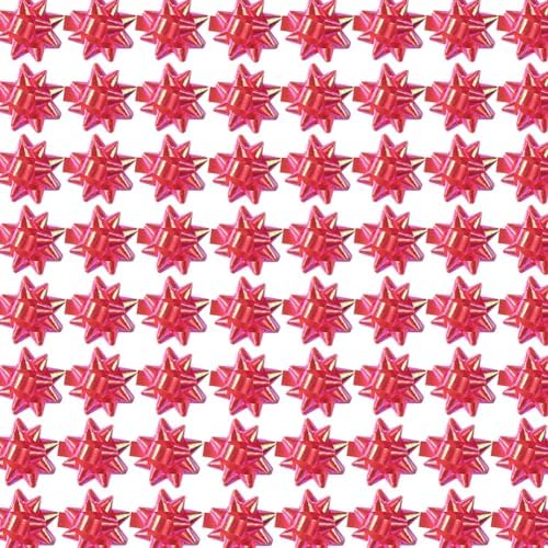 110 Pcs Decorate Supplies Shiny Red Bows for Gift Wrapping, 1 in Mini Gift Wrap Bows for Xmas Decor, Hanukkah, Birthdays, Weddings, Bridal Showers, Baby Showers Occasion (Rainbow Red 110 Pcs Set) by PendantofLuck