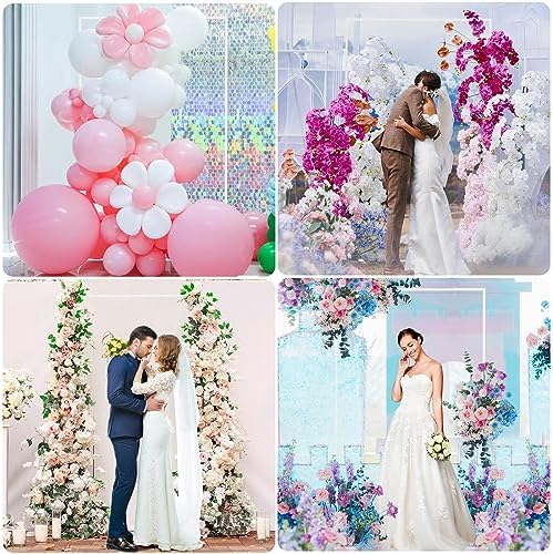 Fomcet White Square Backdrop Stand 6.6x4ft Metal Square Arch Stand - Image 6