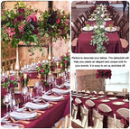 4 Pack Rectangle Tablecloth 60x126 Inch Burgundy Washable Polyester Table Cover for Wedding Dining Table Buffet Parties Banquet Decoration（Burgundy） - Image 5