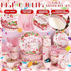 350 Strawberry Baby Shower Decorations for 50 Guests A Berry Sweet Baby is On The Way Party Supplies for Girls Disposable Dinnerware Set Paper Plates Napkins Cups - Image 3
