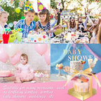 Thenshop 50 Pcs Clear Cupcake Boxes Individual 3.5 Inch, Gold - Image 6