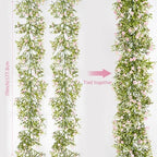 2 Pcs 5.8ft Artificial Baby Breath Flower Vines, Babys Breath Artificial Flowers Real Touch Faux Gypsophila Hanging Fake Baby's Breath Garlands for Wedding and Baby Shower Decor（Pink） - Image 3