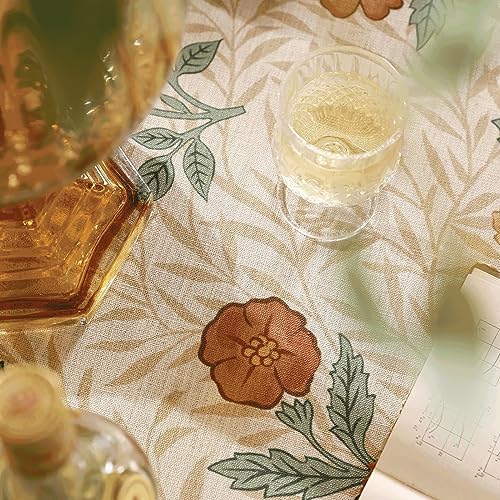 patdrea Designer Vintage Printed Tablecloth,Rectangular,110"x63" - Image 4