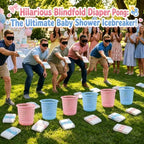 6 Sets Blindfold Diaper Pong Baby Shower Game, 48 Diapers 6 Bins And 6 Blindfolds Funny Baby Shower Diaper Toss Dirty Diaper Game for Gender Reveal Wedding Party Guests Activities - Image 6