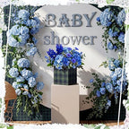 Spiareal 24 Pcs Tartan Plaid Bear Baby Shower Centerpiece for Tables 7'' Green Blue Tartan Plaids Flower Boxes Vintage Birthday Party Decoration for Wedding Gender Reveal Party Supplies - Image 4