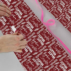 AOFUN Personalized Name Text Wrapping Paper Gift Wrap Funny Wrapping Papper Funny Gift Bags For Adults Cute Wrapping Paper Gift Wrap Funny 3 Rolls 58" x 23" - Image 4