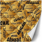 AOFUN Boys Mens Wrapping Paper - Custom Name Text Wrapping Papper Roll with Printed Name - Birthday 5 Rolls 58" x 23" - Image 3