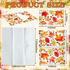 PerKoop 100 Pack Travel Tissues Pocket Size, 3 Ply, Fall Leaf - Image 2