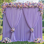 20x10ft Lavender Backdrop Curtain Panels for Parties - Wrinkle Free Polyester Photo Curtain Backdrop Wedding Back Drop Fabric Drapes for Party Decorations Background for Photography by WishCare
