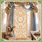 Gerrii 6 ft Cielito Lindo Arch Backdrop, All-in-one Stand up, Light Brown - Image 5