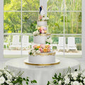 NPPLUS 3 Pcs Round Acrylic Cake Stand with Lid, Clear Fillable Cake Tier by NPPLUS