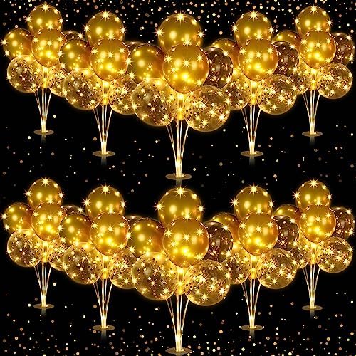 Junkin 10 Set Balloon Stand Kit for Table Centerpiece, Gold by Junkin