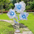 Norme 6 ft Giant Silk Flower for Decoration with Stand Artificial Decor Big Silk Flowers for Wall Backdrop Photo Props Wedding Birthday Party Baby Shower Background Decor (Blue) by Norme