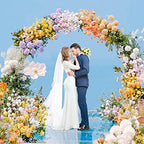 Fomcet Round Backdrop Stand White 8ft Circle Arch Metal Wedding Arch - Image 5