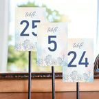 ANANYA FASHION & CRAFTS HUB Flower Background Wedding Table Number Cardss 1-100 Double Sided With Head Table For Reception Event Party Baby Shower Birthday 5x7 Inch - Image 3
