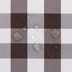 Hiasan Checkered Tablecloth Rectangle 60 x 84 Inch, Coffee and White - Image 4