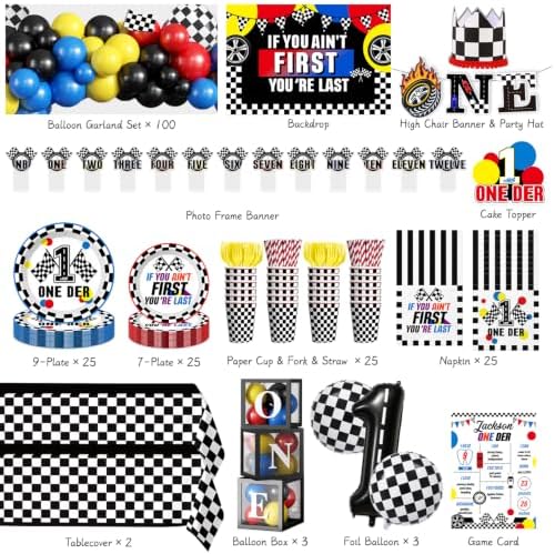 268pcs If You Ain't First You're Last Birthday, All-in-1 Set for 25 Guests - Image 2