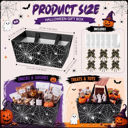 Funnymoom 24 Pack Spider Halloween Boo Basket For Gifts Empty Bulk - Image 3