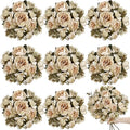 8 Pcs Artificial Peonies Bulk - Beige by TOBILU