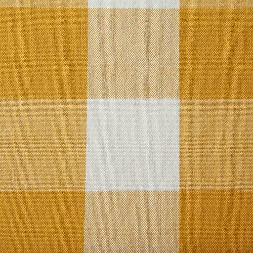 DII Buffalo Check Collection, Classic Farmhouse Tablecloth, 52 x 52, Honey Gold - Image 3