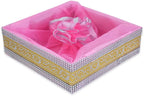 GROWNEX Gift Baskets | Wedding Gift Baskets | Baby Pink Birthday Hampers, Pack of 5 | Celebration Gift Baskets | Housewarming Gift Baskets, 8x8x3 Inch - Image 4