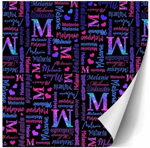 AOFUN Custom Wrapping Paper With Name Text Christmas Paper Wrap Mens Wrapping Paper Christmas Kids Christmas Gift Wrap Happy Anniversary Wrapping Paper 3 Rolls 58" x 23" - Image 3