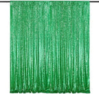 Dark Green 10ftx10ft Sequin Backdrop Curtain Glitter Christmas Background by QueenDream