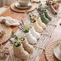 Tranqun 4 Sets Baby Booties Centerpiece No Floral DIY,Classic,Sage Green by Tranqun