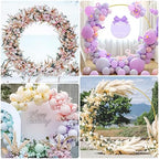 Fomcet 5ft Round Backdrop Stand Gold Circle Arch Metal Wedding Arch - Image 6