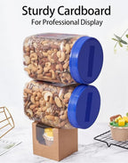 Kraft Cupcake Boxes Brown Individual 200 CT with Insert and Clear Window for Baby Shower Birthday Party Favor - Image 6