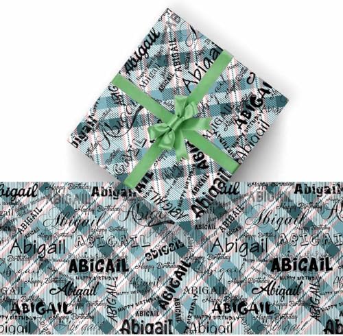 AOFUN Personalized Gift Just Because Gifts For Her Funny Gifts For Friends Love Wrapping Paper Cute Gifts For Best Friends Wrapping Paper Birthday 5 Rolls 58" x 23" - Image 2