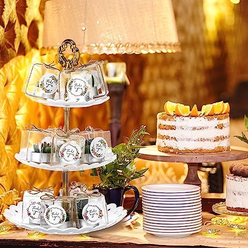 MTLEE 48 Sets Succulent Cactus Tealight Candles Wedding Favors Gift Boxed - Image 6