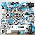 Cocomigo One Happy Dude Birthday Decorations, All-in-1 Party Set Serves 25 by cocomigoPartyHome