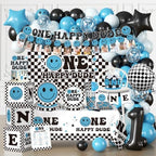 Cocomigo One Happy Dude Birthday Decorations, All-in-1 Party Set Serves 25 by cocomigoPartyHome