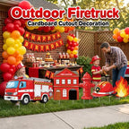 Firetruck Birthday Stand Up Decoration for Indoor Outdoor, 5PCS - Image 4